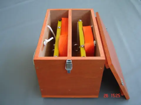 Wooden Transfer Box for 2sets Pilot Ladder Magnetic Clamps